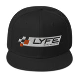 LYFE Motorsport White Logo Snapback Hat