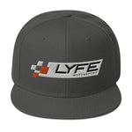 LYFE Motorsport White Logo Snapback Hat