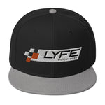 LYFE Motorsport White Logo Snapback Hat